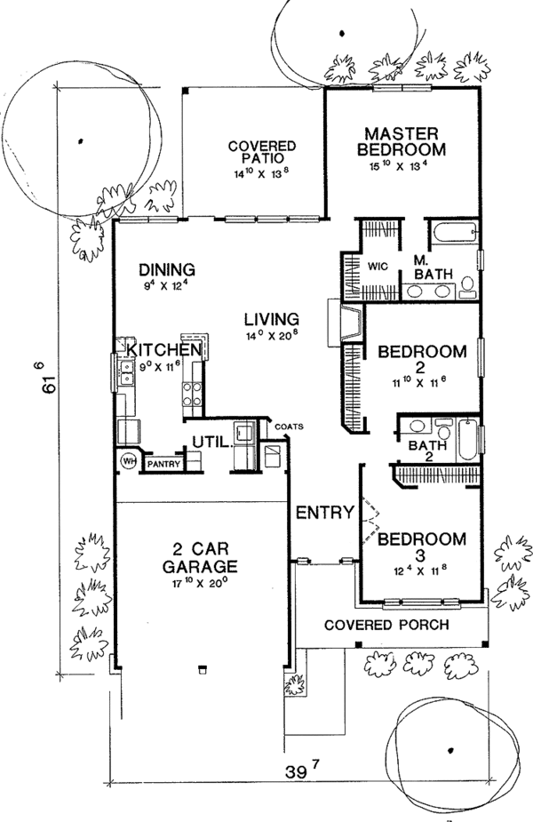 House Design - Country Floor Plan - Main Floor Plan #472-61