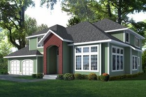 Traditional Exterior - Front Elevation Plan #100-429