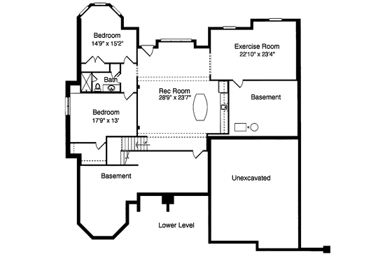 Floor Plan - Main Floor for Country House Plan #46-702 - 3 bed, 2.5 bath
