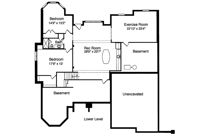 Home Plan - Floor Plan - Main Floor for Country House Plan #46-702 - 3 bed, 2.5 bath