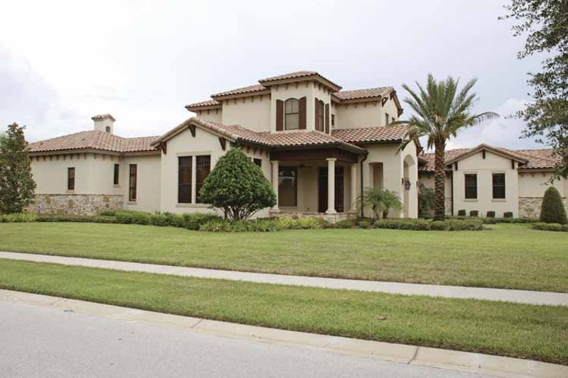 Home Plan - Exterior - Front Elevation 8 for Mediterranean House Plan #1019-7 - 5 bed, 4.5 bath