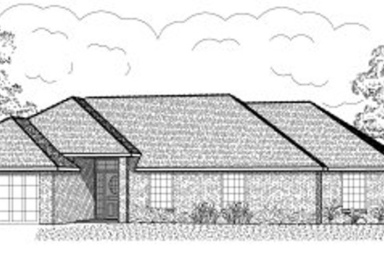 Exterior - Front Elevation for Traditional House Plan #65-369 - 3 bed, 2 bath