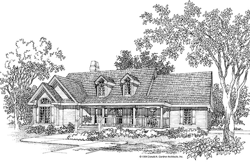 Dream House Plan - Country Exterior - Front Elevation Plan #929-205