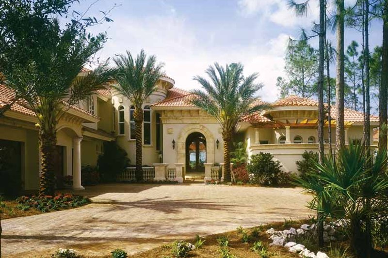 Dream House Plan - Mediterranean Exterior - Front Elevation Plan #930-436