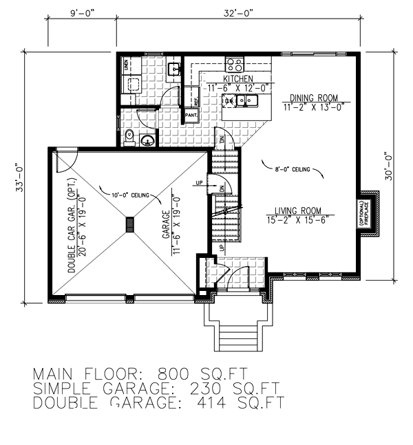 Traditional Floor Plan - Main Floor Plan #138-377
