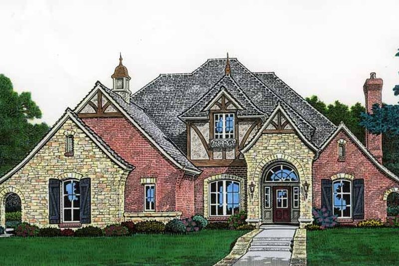 Dream House Plan - Country Exterior - Front Elevation Plan #310-1208