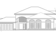 Mediterranean Style House Plan - 4 Beds 3.5 Baths 2869 Sq/Ft Plan #124-237 