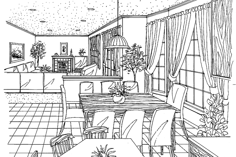 Home Plan - Interior - Dining Room for Victorian House Plan #456-87 - 3 bed, 2.5 bath