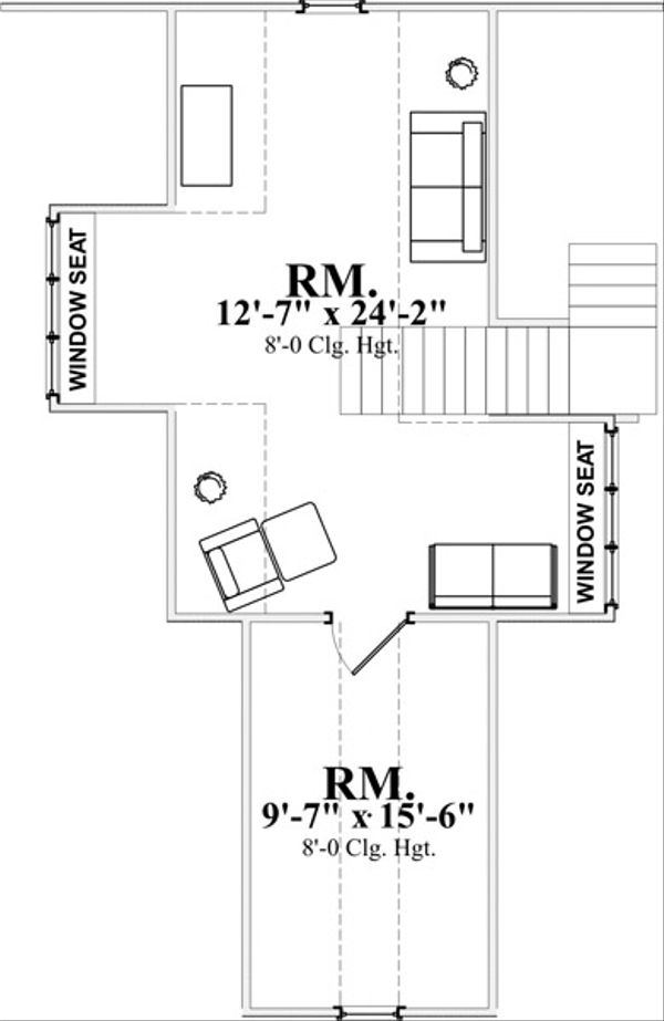 Traditional Floor Plan - Upper Floor Plan #63-339