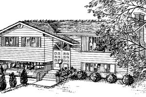 House Plan Design - Exterior - Front Elevation for Contemporary House Plan #47-954 - 3 bed, 1 bath