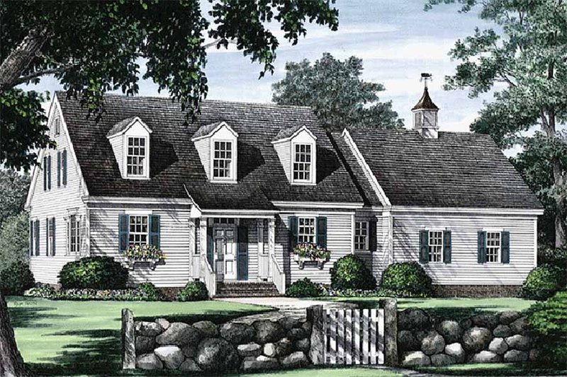Dream House Plan - Colonial Exterior - Front Elevation Plan #137-180