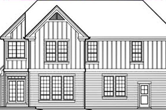 Exterior - Rear Elevation for Craftsman House Plan #48-236 - 3 bed, 2.5 bath