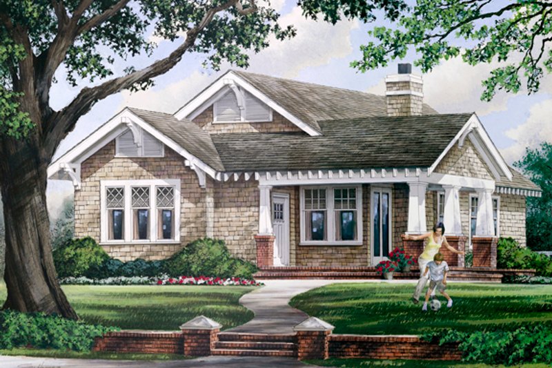 Home Plan - Craftsman Exterior - Front Elevation Plan #137-359
