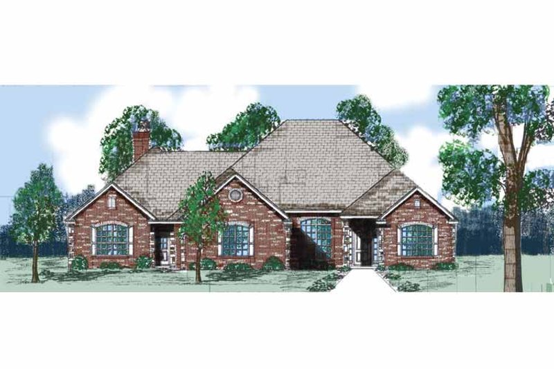 Home Plan - Exterior - Front Elevation 3 for Traditional House Plan #52-284 - 4 bed, 3 bath