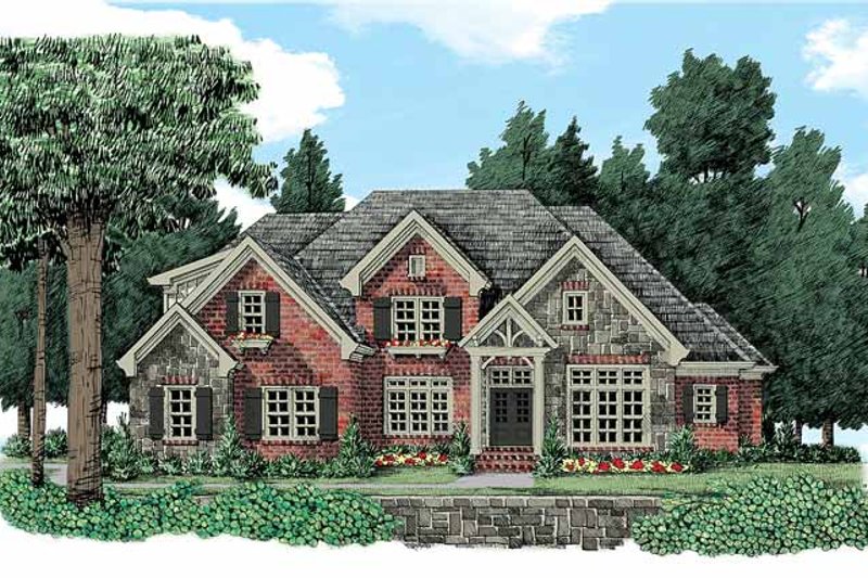 Architectural House Design - Country Exterior - Front Elevation Plan #927-373