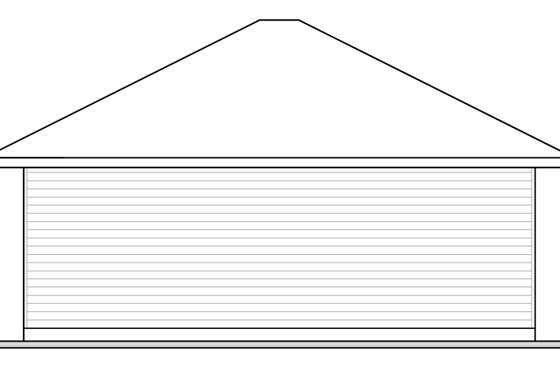 Exterior - Rear Elevation for Contemporary House Plan #23-2564, 0 bath