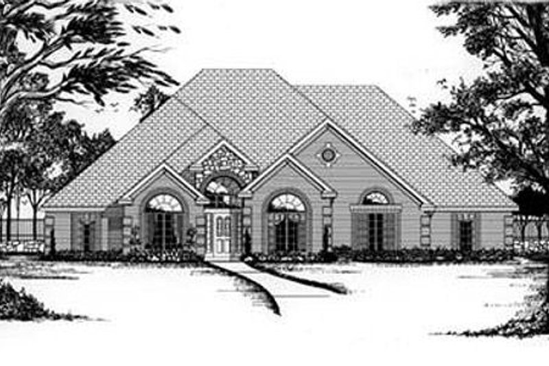 Dream House Plan - European Exterior - Front Elevation Plan #62-111
