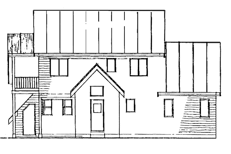 Dream House Plan - Exterior - Rear Elevation for Country House Plan #47-738 - 3 bed, 2.5 bath