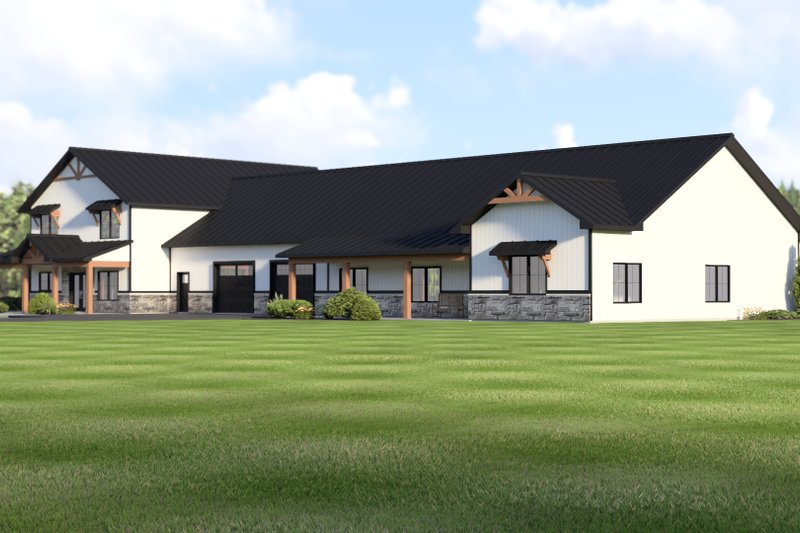 House Blueprint - Exterior - Other Elevation 2 for Barndominium House Plan #1064-452 - 6 bed, 4.5 bath