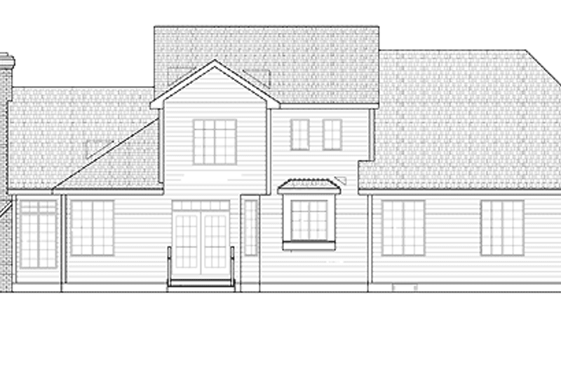 Dream House Plan - Exterior - Rear Elevation for Traditional House Plan #328-285 - 3 bed, 2.5 bath