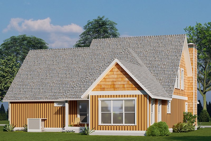 House Plan Design - Exterior - Rear Elevation 2 for Cottage House Plan #923-316 - 3 bed, 2.5 bath