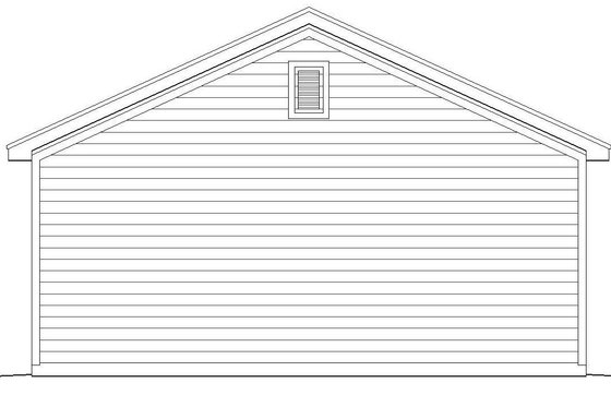 Exterior - Rear Elevation for Country House Plan #932-103, 0 bath