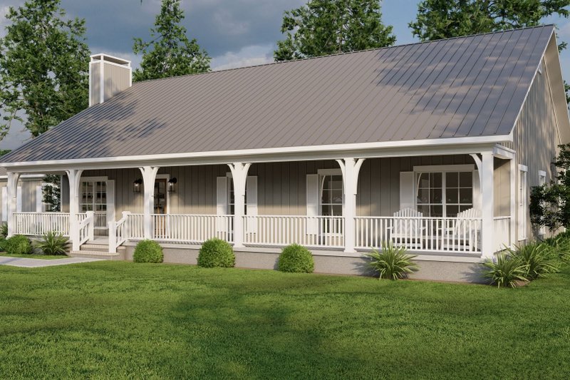 House Blueprint - Exterior - Front Elevation 3 for Farmhouse House Plan #923-339 - 3 bed, 2.5 bath