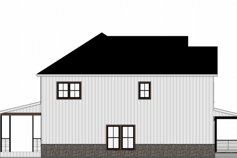House Blueprint - Exterior - Other Elevation 2 for Farmhouse House Plan #1109-6 - 5 bed, 3 bath