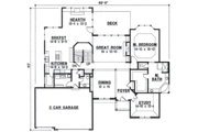 Traditional Style House Plan - 4 Beds 3 Baths 3408 Sq/Ft Plan #67-701 