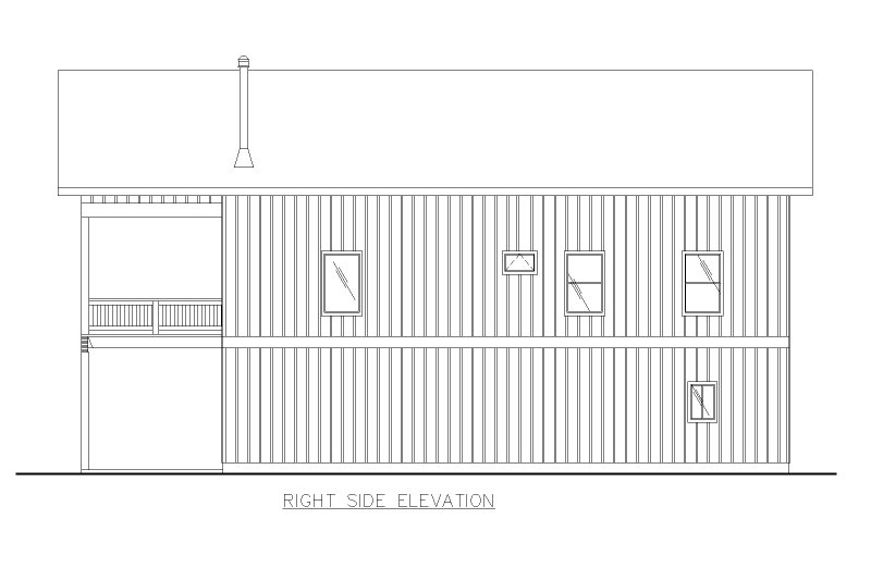 Architectural House Design - Exterior - Other Elevation 1 for Barndominium House Plan #117-1018 - 4 bed, 4.5 bath