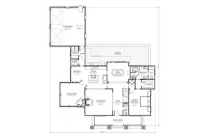 Floor Plan - Main Floor for Southern House Plan #1094-4 - 4 bed, 3.5 bath