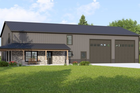 Classic 5 Bedroom 2 Story Barndominium Floor Plan