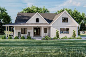 Home Plan - Farmhouse Exterior - Front Elevation Plan #455-270