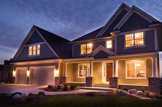 Exterior - Front Elevation for Country House Plan #51-222 - 3 bed, 2.5 bath