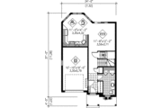 European Style House Plan - 2 Beds 1.5 Baths 1344 Sq/Ft Plan #25-2277 