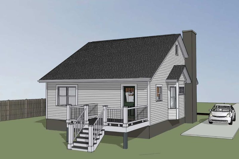 Dream House Plan - Exterior - Other Elevation for Traditional House Plan #79-137 - 3 bed, 2 bath