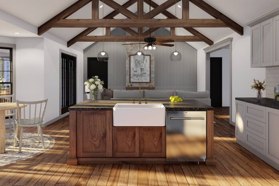 Interior - Kitchen 1 for Farmhouse House Plan #923-438 - 3 bed, 2 bath