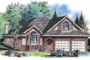 Ranch Exterior - Front Elevation Plan #18-207