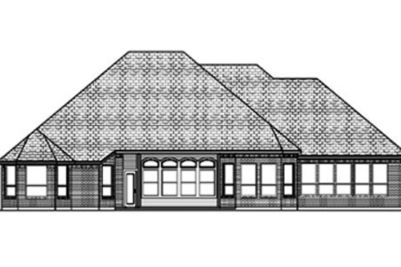 Architectural House Design - Exterior - Rear Elevation for Traditional House Plan #84-399 - 4 bed, 3 bath