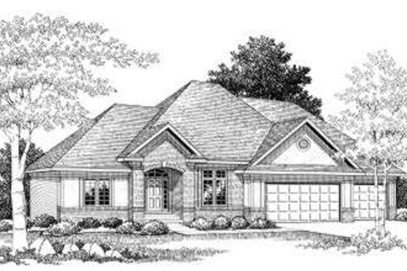 Dream House Plan - European Exterior - Front Elevation Plan #70-767