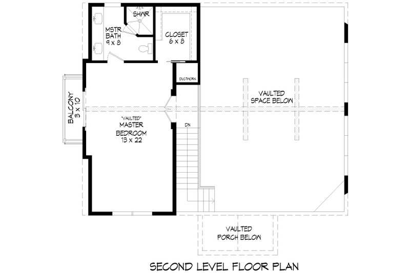 Architectural House Design - Floor Plan - Upper Floor for Country House Plan #932-1089 - 4 bed, 3 bath