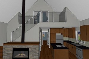 Interior - Other for Cabin House Plan #126-188 - 3 bed, 2 bath