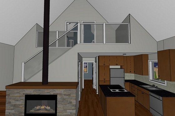 Interior - Other for Cabin House Plan #126-188 - 3 bed, 2 bath