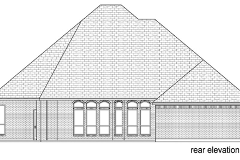Dream House Plan - Exterior - Rear Elevation for European House Plan #84-507 - 3 bed, 3 bath