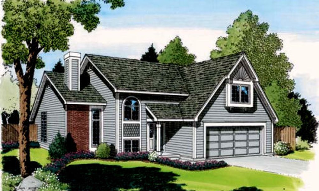 Exterior - Front Elevation 2 for Traditional House Plan #312-794 - 3 bed, 2.5 bath