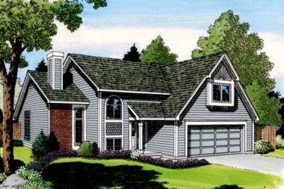 Exterior - Front Elevation for Traditional House Plan #312-794 - 3 bed, 2.5 bath