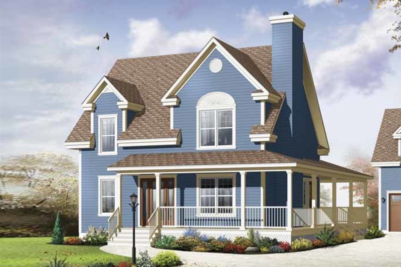 Dream House Plan - Exterior - Front Elevation 3 for Country House Plan #23-2502 - 3 bed, 2.5 bath