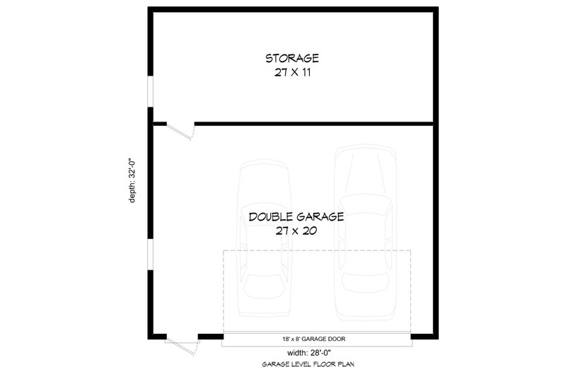 Architectural House Design - Floor Plan - Main Floor for Craftsman House Plan #932-1383, 0 bath