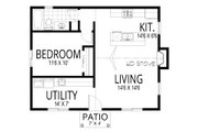 Craftsman Style House Plan - 1 Beds 1 Baths 720 Sq/Ft Plan #112-292 Floor 
