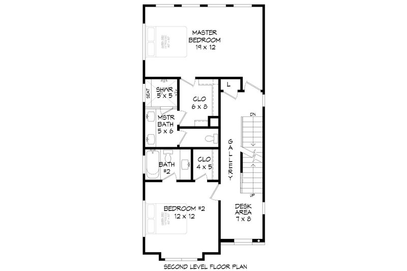 Home Plan - Floor Plan - Upper Floor 1 for Contemporary House Plan #932-196 - 3 bed, 3.5 bath
